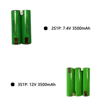 12V US18650 Baterija 3000mAh 30amps 12.6v atsuktuvo baterija Suvirinkite litavimo juostą 3S1P 12.6v akumuliatorius