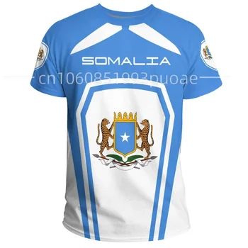 2023 Africa Zone marškinėliai Summer Casual Sweat Somalia Sports Style marškinėliai Print Harajuku Street Style Tops