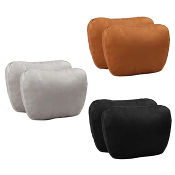2Vnt Universali automobilio galvos atramos kaklo atraminė sėdynė, skirta Maybach Design S klasės minkšta reguliuojama pagalvės kaklo atramos pagalvėlė