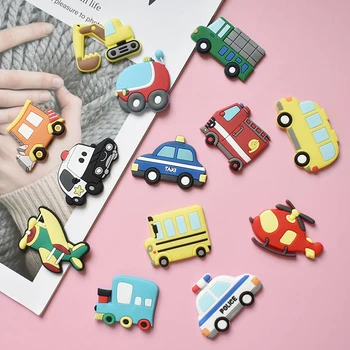 5Pcs Kūrybinis animacinis filmas Automobilių šaldytuvo magnetai vaikams Mažo dydžio magnetinis šaldytuvo magnetas Transporto magnetai