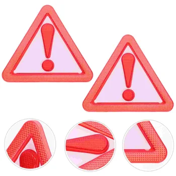 8vnt Įspėjamasis ženklas Atspindintis trikampis Transporto priemonės trikampis Saugos ženklo priedas sunkvežimio golfo vežimėliui