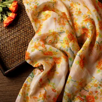 Aukštos kokybės ramės audinio skaitmeninis spausdinimas patchwork prekės ženklo chalato suknelė cheongsam medžiaga