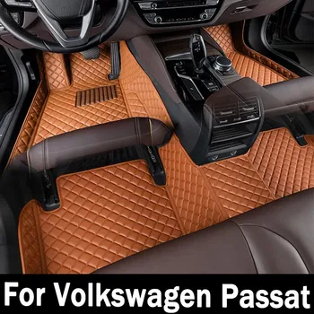 Automobiliniai grindų kilimėliai VW Volkswagen Passat B8 GT 2015~2022 Patvarūs kilimėliai Apsauginiai kilimai Prabangus odinis kilimėlis Automobilių aksesuarai 2016