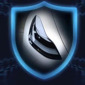 Automobilio priekinių žibintų atspalvis Juoda apsaugaTesla 3 modelio automobilio plėvelės apsauga Skaidrus TPU lipdukas Apsauga nuo įbrėžimų lipduko priedas