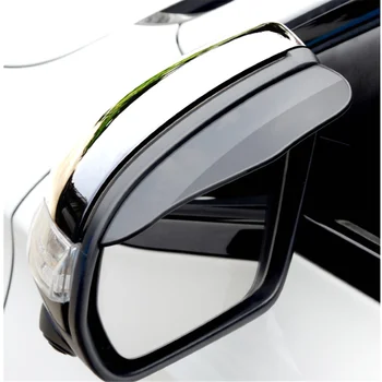 Automobilio stilius galinio vaizdo veidrodėlis lietaus skydas BMW E46 E60 Ford focus 2 Kuga Mazda 3 cx-5 VW Polo Golf Jetta Passat