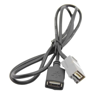 Automobilis 90Cm USB Moteriškas prievado kabelis AUX adapteris tinka nuo 2008+ m. 