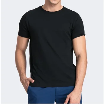 B3423 Visiškai nauji 100% medvilniniai vyriški marškinėliai O-Neck Pure Color vyriški marškinėliai trumpomis rankovėmis XS-3XL Vyriški marškinėliai Top Tee Vyrams