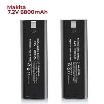 Batterie ni-mh 7,2 V, 6,8 Ah, suderinama avec Makita 7000, 7002, 7033, 191679, 9, 632002, 4, 632003, 2, 6010D, 6172D