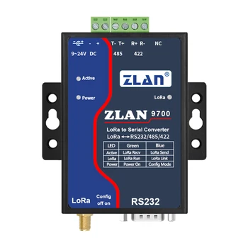 belaidis lora modulis serijinis RS232 RS485 RS422 į loRa keitiklis ZLAN9700