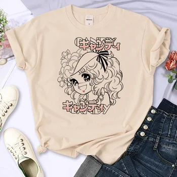Candy Candy marškinėliai moterys manga Tee girl Japonų harajuku anime drabužiai