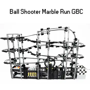 Creative Building Block Ball Shooter Marble Run Science Gift Vaikų žaislas Ugdymo modelis MOC statybiniai blokai MOC-24238