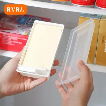 daiktadėžė su dangčiu pjaustomas patogus išsaugoti sviestą daugiafunkcinis antspaudas japoniško stiliaus sviesto dėžutė sviesto dėžutė su peilio pjaustykle