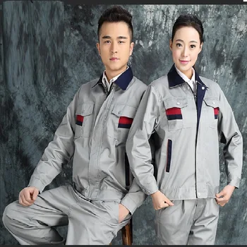 Darbuotojų uniformos Pavasario dilimui atsparūs darbo drabužiai Ilgomis rankovėmis Vyrai Moterys Mechaninis automobilių remontas Atspindintys darbiniai kombinezonai