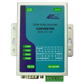 Didelio našumo ir pigių TCP/IP į RS-232/422/485 Konverteris ATC-1200