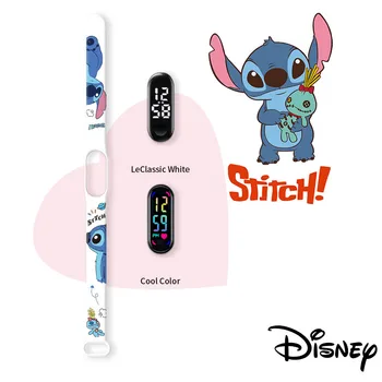 Disney Lilo & Stitch Angel Printed Silicone Soft Dirželis, skirtas Xiaomi 7/6/5/4/3/NFC Watch Band Cartoon Bracelet Movement apyrankė