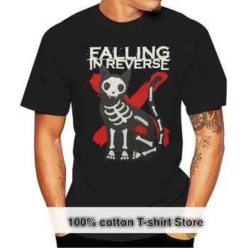 Falling In Reverse Vyriška struktūra Slim Fit marškinėliai Cool Cotton Tee Casual Loose Size S-3XL moteriški marškinėliai