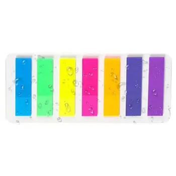 fluorescencinių spalvų lipdukai Rašomi puslapių žymekliai Lipnūs skirtukai Spalvingos vandeniui atsparios etiketės