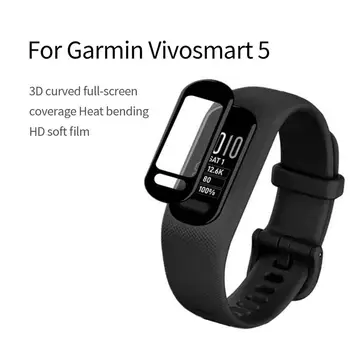 GarminVivoSmart 5 išmaniojo laikrodžio ekrano apsauga Visa aprėptis Minkšta apsauginė plėvelė Apsauga nuo įbrėžimų Priedai, apsaugantys nuo pirštų atspaudų