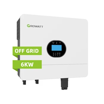 Growatt Namų naudojimas 6kw 6000w SPF 6000 off grid saulės fotovoltinis keitiklis su MPPT valdikliu
