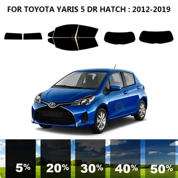 Iš anksto supjaustytas nanokeramikos automobilis UV langų atspalvio rinkinys Automobilinė langų plėvelė TOYOTA YARIS 5 DR HATCH 2012-2019