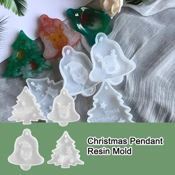 Kalėdų eglutės epoksidinė silikoninė forma Snaigė Kalėdinės pakabuko dervos forma 