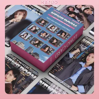 KAZUO 55 vnt DU KARTUS NAUJIENŲ KAMBARYS Albumas Lomo Card Kpop Fotokortelės Atvirukų serija