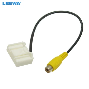 LEEWA automobilio galinės kameros parkavimo vaizdo atbulinės eigos RCA kabelio adapteris, skirtas 