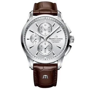 MAURICE LACROIX Laikrodis Ben Tao serija Trijų akių chronografas Fashion Casual Top Prabangus odinis vyriškas laikrodis Relogios Masculinos