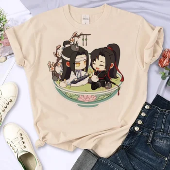 Mo Dao Zu Shi marškinėliai moterys dizainerės Y2K anime top girl juokingi japoniški drabužiai