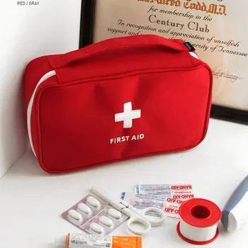 nešiojamas buitinės medicinos krepšys daugiasluoksnis tuščias pirmosios pagalbos rinkinys maišelis maišelis lauko automobilinis krepšys kelioninis gelbėjimo krepšys skubiam atvejui