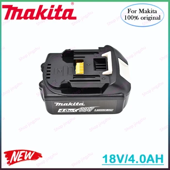 Originalus Makita 18V 4000MAH 4.0AH įkraunamas elektrinis įrankis Baterija LED ličio jonų keitimas LXT BL1860B BL1860 BL1840