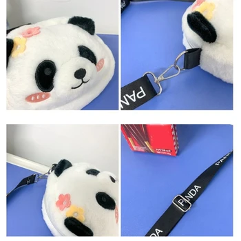Panda Plushs Crossbody krepšys Universalus ir krepšys stilingas & Praktiškas krepšys per petį apsipirkti Kelionės ir pasimatymai Dovana