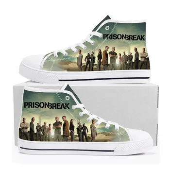 Prison Break High Top Sneakers Mens Womens Teenager Canvas Aukštos kokybės sportbačiai 