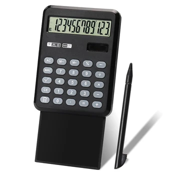 Rašysenos nešiojamasis pagrindinis skaičiuotuvas su rašymo bloknotu, 12 skaitmenų darbalaukio kišeninis skaičiuotuvas, skirtas 