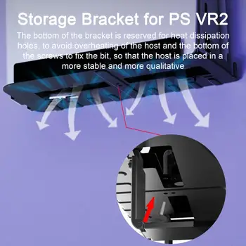 Secure Fixing Pcontroller Holder Sieninis žaidimų konsolės laikymo laikiklis, skirtas Ps5 su Gamepad Vr akiniais, skirtais Ps for Ps