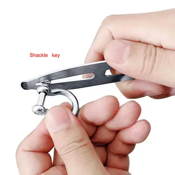 Shackle Key with Bottle Opener Stainless Steel 316 Boat Deck Key Universal Sailor Tool Screw Driver Fit for Marine Yachts RV