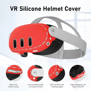 Silikoninės apsauginės rankovės VR ausinės dulkėms atsparus veidas VR žaidimų priedai, suderinami su 