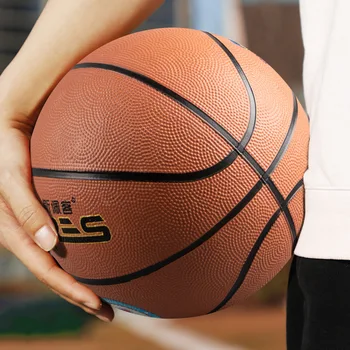 Suaugusiųjų standartinis krepšinio natūralios odos pojūtis viduje ir lauke Nr. 7 atsparus dilimui profesionalus guminis kamuolys NBA sportas