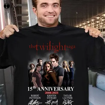 The Twilight Saga 15Th Anniversary 2008-2023 Signature Gift for Fan Movie Shirt Horror Shirt Digital Printing Tee Shirts Xs-5Xl