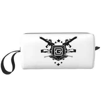 Travel Berettas Gun logotipas Tualeto reikmenų krepšys Mielas karinis gerbėjas Kosmetinis makiažo organizatorius Moterų grožio saugykla Dopp rinkinio dėklas