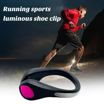 Įspėjamieji žibintai lauko veiklai Bėgikų batų spaustukai padidina naktinio bėgimo saugumą naudodami U formos sportbačius Žibintai hip-hopui